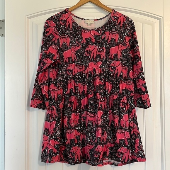 Simply Southern Elephant Print  Dress Size  Medium - Picture 1 of 6